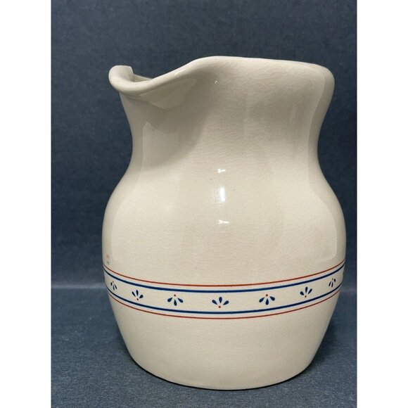 Lilian Vernon Country Flowers Decorative Ceramic Pitcher 6 1/2" Tall - Picture 6 of 11